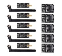 Fangxuee NRF24L01+PA+LNA Wireless Module with Antenna Long Distance 1100 Meters Includes NRF24L01 Adapter 5PCS