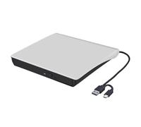 Fangxuee Optical Drives External CD DVD RW Drive Burner USB3.0 Type-C Portable DVD Player Reader