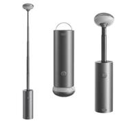 Fangxuee Outdoor Emergency Work Light Multifunctional 5000mAh Rechargeable Camping Light Portable Telescopic Lantern Gray