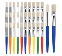 Fangxuee Paint Brushes for Kids Round and Flat Painting Brushes Brush Washable Craft Brush for Acrylic Oil Watercolor