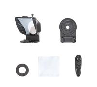 Fangxuee Portable Teleprompter for Smartphones with Remote Control Phone Holder for Video Recording & Live Streaming