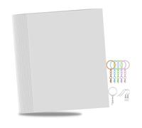 Fangxuee Printable Heat Shrink Sheets, Printable Shrink Plastic Sheet Films Shrink Paper for DIY Crafts, Jewelry,Keychains 25PCS