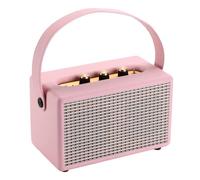 Fangxuee Professional Portable Wireless Vintage Bluetooth Speakers USB Card Reader Wooden PU Outdoor Home Music Player B