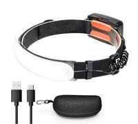 Fangxuee Rechargeable 5000mAh LED Headlamp IPX6 Waterproof 3 Light Modes for Outdoor Activities Including Camping, Running, Fishing