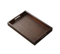Fangxuee Rectangular Bamboo Wooden Serving Tray - Ideal for Tea Parties and Dinners At Hotels and Homes