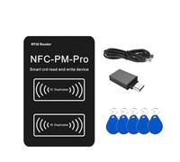 Fangxuee RFID Smart Chip Reader PM PRO Decoder+5XCUID Keychain NFC Key Copier 13.56Mhz 125Khz Badge Write Token ID IC Tag Clone