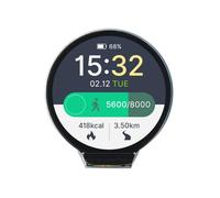 Fangxuee RP2350-LCD-1.28 2 RP2350 1.28 Inch 240x240 Round LCD Development Board Display Screen QMI8658 6-, IPS Panel