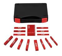 Fangxuee Setup Blocks Woodworking Height Gauge Set 15 Pcs of Set Up Bars, Router Table and Table Saw Accessories Red