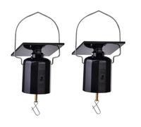 Fangxuee Solar Powered Wind Spinner Solar Motor with Hook No Batteries Requireds Hanging Rotating Motor for Outdoor Garden Patio