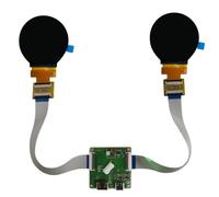 Fangxuee SPI RGB 40PIN 480x480 480x480 Double Circular LCD Module Smart Home SPI RGB Interface 2nd Development