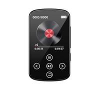 Fangxuee Sports Bluetooth MP3 Player with Clip 1.5 Inch Full Touch Screen Mini Video Player FM Radio Recorder E-Book TF Card
