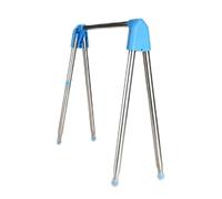 Fangxuee Stainless Steel Portable Travel Garment Rack - Easily Foldable and Compact for Camping, Hotel Rooms, and Laundry Needs