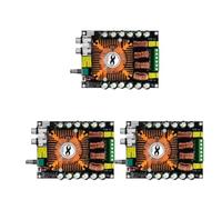 Fangxuee TDA7498E Digital Power Amplifier Board 2.0 HIFI Stereo Module 160Wx2 3Pcs 220W BTL High Power with Cooling Fan