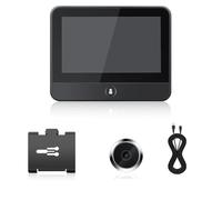 Fangxuee Tuya Smart WiFi Radar Door Peepholes Camera PIR Motion Detection Video Doorbell Mini Viewer Tuya Smart Peephole Camera Wi-Fi Electronic Peephole Video Doorbell with Wireless Intercom