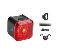 Fangxuee Type-C Rechargeable Bicycle Taillight with LED Display Screen Waterproof Bike Tail Light Rear Light