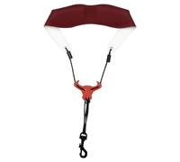 Fangxuee Universal Saxophone Neck Strap Saxophone Neck Strap with Snap Hook Leather Strap for Tenor Sax