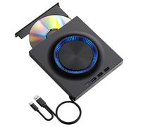 Fangxuee USB External Optical Drive Portable CD DVD Player Burner Expansion Card Desktop External Computer Notebook Recording