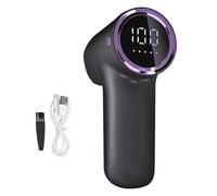 Fangxuee USB Portable Fabric Defuzzer Digital Household Ball Remover with 5 Speeds for Clothes Linens and Carpets Grey