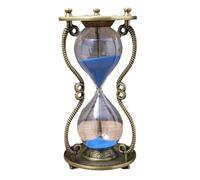 Fangxuee Vintage Art Craft Hourglass Metal Home Decor Table Countdown Birthday Gift Stars Moon Sun Decor