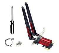 Fangxuee WiFi 7 BE200 PCI-E Adapter Card Kit 8874Mbps Tri Band 2.4G/5G/6GHz BT5.4 Desktop Wireless Network Adapter for Win11/10