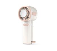 Fangxuee Wind Speed Turbo Fan Handheld Fan Portable Handheld Small Fan Digital Display Ice Cooling A
