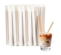 Fangxuee Wood Stir Sticks Coffee Stirrers Disposable Coffee Stirrers Stir Sticks forCoffee Bar