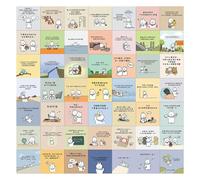FANGZ-60pcs Warm Yang Heart Words Cartoon Stickers Healing Luggage Phone Case Notebook Waterproof Stickers