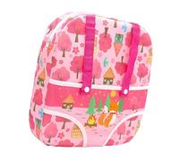 FANGZ Baby Doll Carrier, Front Storage Bags, Adjustable Shoulder Straps Portable Toy Backpack for Home Parenting Classes Shopping Trips Nursery School Childcare Training