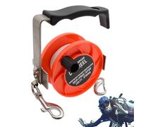 FANGZ Dive Reel - 290FT Heavy Duty Adjustable Nylon Rope Tool - Dive Scroll,for Boat Outdoor Beach Underwater Women Men Snorkeling Spearfishing