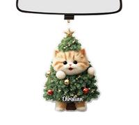 FANGZ Funny Cat Christmas Ornament,2D Acrylic Cute Cat Ornaments | Home Decor for Apartment Dormitory Room Door Car School Offices Birthday