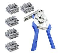 FANGZ Hog Rings and Pliers, Multi-Function Type M Ring Pliers, Hand Tool Sets for Construction Industrial Poultry Animal Bird Auto Panel