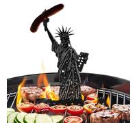 FANGZ Hot Dog Holder for Grill - Metals Hot Dog Roaster Rack | Goddess Statue-Shaped Portable Sausage Grilling Stand for Backyard Barbeque Party