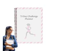 FANGZ Planner Notebook | 75-Day Habit Tracker - Portable Motivational Goals Tracker for Habit Tracker Time Tracking Task Project Meal Diet Fitness Workout Student Teacher