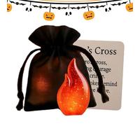 FANGZ Pocket Ghost Card,Ghost Fire Shape Portable Inspirational Card | Encouragement Souvenir for Halloween Students Teens Kids Employees Adults Colleagues Graduates Team Incentives Waiting Rooms Home