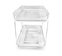 FANGZ Pull Out Drawers for Cabinets,Bathroom Cabinet Organizer 2 Tier - Adjustable Multi-purpose Under Sink Organizers and Storage for Bathroom Kitchen