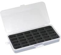 FANGZ Storage box for 30 empty bobbins for Brother sewing machine, black (box only)