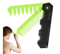 FANGZ Travel Comb - Portable Folding Pocket Comb for Men,Barber Tool Mini for Everyday Grooming Beards Mustaches Oil Head Father Styling