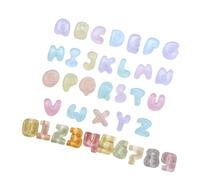 FANGZESHI 1 Set Keyboard Risers Stickers, Resin, 26 Letter, Transparent | Upgraded Full Letter and Number Set for Ergonomic Typing, Reduce Wrist Fatigue During Long Use