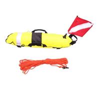 FANGZESHI Diver Down Surfaces Marker Buoys with Flag | Diver Down Surfaces Marker Signals Float with Flag and Rope for Freediving Spearfishing Easy to Use