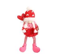 FANGZESHI Valentine ' s Day Faceless Doll Ornament for Girl, Female | Lovely Valentine ' s Day Decorative Gnomes for Living Room Dining Room Decor Plush Gnomes Ornament for Girl