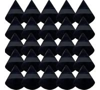 Fangzichen 30PCS Powder Puff Face Soft Makeup Sponge, Triangle Powder Puffs for Loose Powder Mineral Powder Velour Puff for Face Exquisite Makeup Eyes Contouring, Beauty Makeup Tools