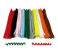 FANGZIDM 300PCS Craft Pipe Cleaners Multi-Color 300x6mm for Creative DIY e.g. Christmas Tree Flowers Animal Decorations
