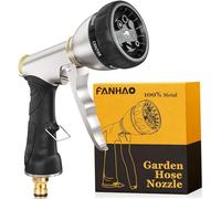 FANHAO 100% Metal Hose Pipe Spray Gun, High Pressure Garden Hose Nozzle