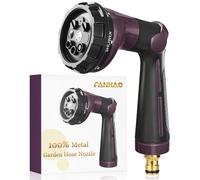 FANHAO Hose Pipe Spray Gun Heavy Duty, 100% Metal Hose Gun, Thumb Control