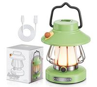 FANHAO LED Camping Light, Battery Powered Kids Tent Lantern with 3 Modes, Portable Kids Night Light with Eye Protection, Rechargeable Lamp for Camping, Hiking, Emergency, Backpacking, Essentials Gift