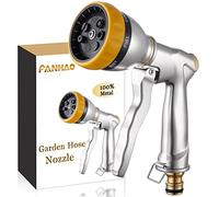 FANHAO Metal Hose Pipe Spray Gun, Heavy Duty Hose Sprayer, 7 Spray Patterns