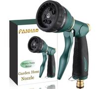 FANHAO Metal Hose Pipe Spray Gun with 7 Spray Patterns, High Pressure