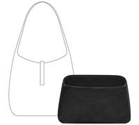 FANJI Project Handbag Organizer Insert for YSL LE 5 À 7 Mini Hobo Bag, Custom Fit Inside Premium Matte Black Lightweight WaterResistant Purse Insert with Cup Holder Accessories