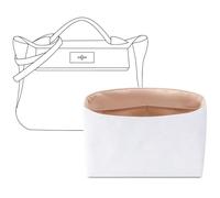 FANJI Project Purse Organizer Insert Compatible with HERMES 2424 Mini Bag | Handcrafted DuPont™ Tyvek®, Precision 1:1 Custom Fit, Vanile, Lightweight, Keep Bag Clean & Protected for Travel & Commute