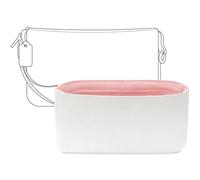 FANJI Project Tote Bag Organizer Insert for COACH Nolita19 handbag, Custom Fit Inside Premium Vanile Lightweight WaterResistant Purse Insert Accessories (pink 1)
